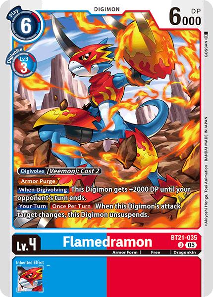Flamedramon [BT21-035] [World Convergence] | Anubis Games and Hobby