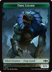 Frog Lizard // Dragon (0014) Double-Sided Token [Tarkir: Dragonstorm Commander Tokens] | Anubis Games and Hobby