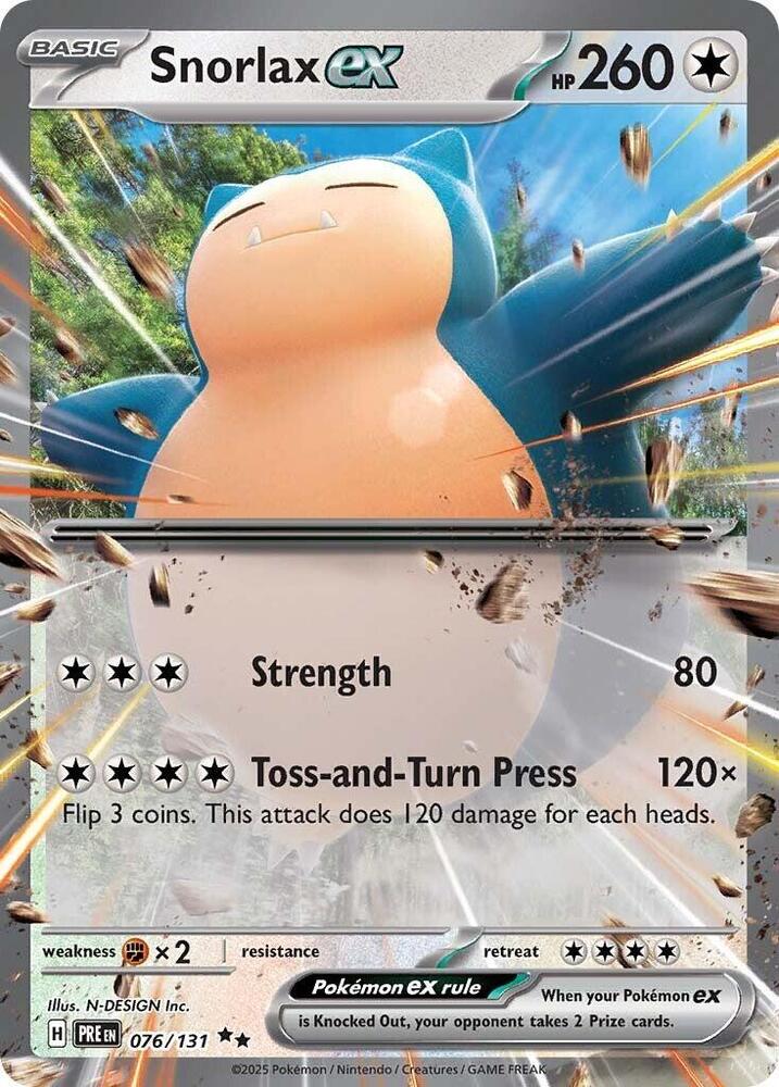 Snorlax ex (076/131) [Scarlet & Violet: Prismatic Evolutions] | Anubis Games and Hobby