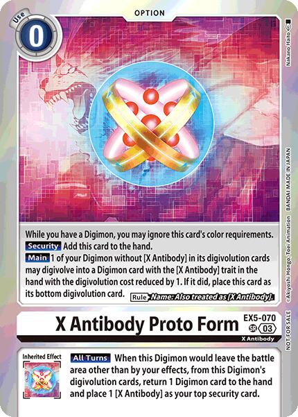 X Antibody Proto Form [EX5-070] (Special Event Pack 2025) [Animal Colosseum Promos] | Anubis Games and Hobby