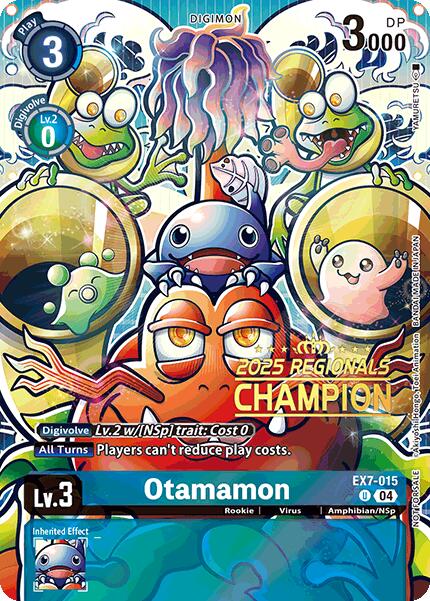 Otamamon [EX7-015] (2025 Regionals Champion) [Digimon LIBERATOR Promos] | Anubis Games and Hobby