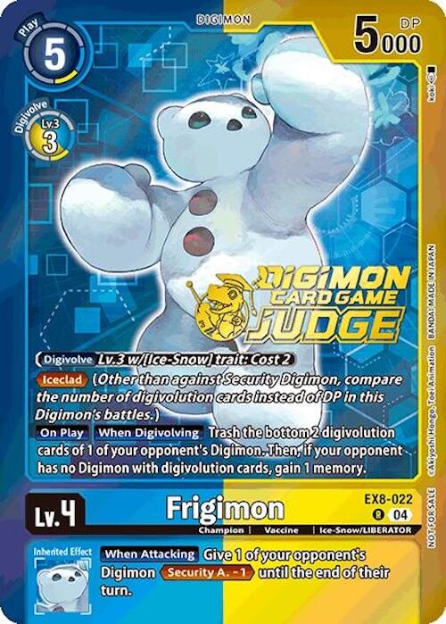 Frigimon [EX8-022] (Judge Pack 2025 Wave 1) [Chain of Liberation Promos] | Anubis Games and Hobby