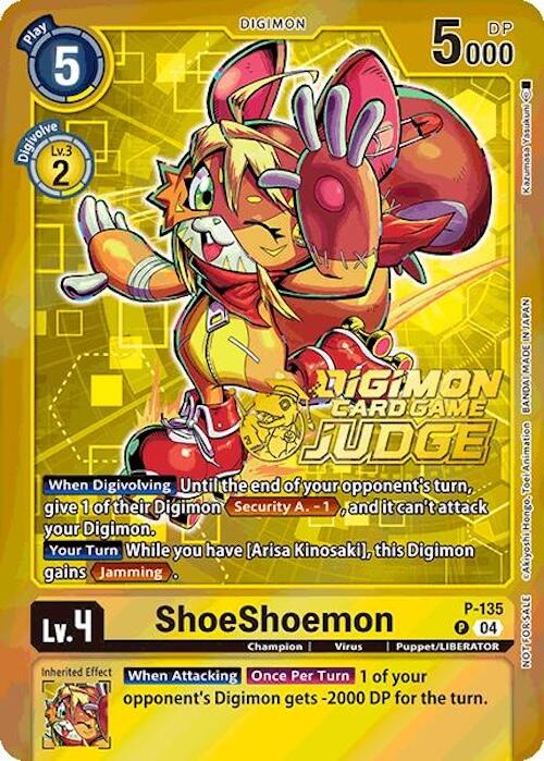 ShoeShoemon [P-135] (Judge Pack 2025 Wave 1) [Promotional Cards] | Anubis Games and Hobby