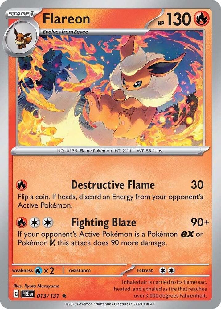 Flareon (013/131) [Scarlet & Violet: Prismatic Evolutions] | Anubis Games and Hobby