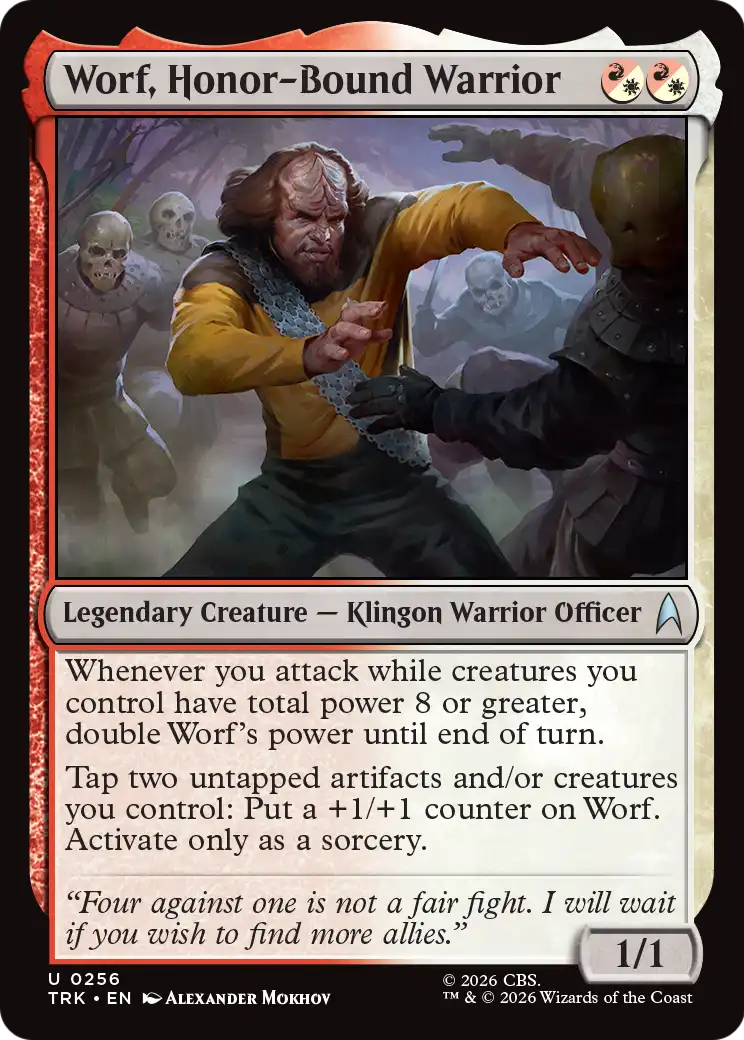 Worf, Honor-Bound Warrior [Star Trek] | Anubis Games and Hobby