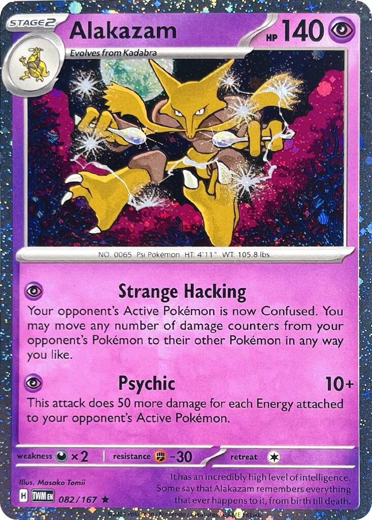 Alakazam (082/167) (Cosmos Holo) [Scarlet & Violet: Twilight Masquerade] | Anubis Games and Hobby