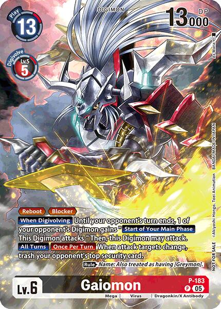 Gaiomon [P-183] (BT-21: Illustration Celebration Pack) [World Convergence] | Anubis Games and Hobby