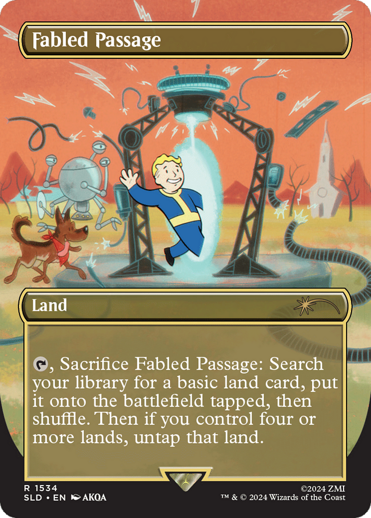Fabled Passage (1534) (Rainbow Foil) [Secret Lair Drop Series] | Anubis Games and Hobby