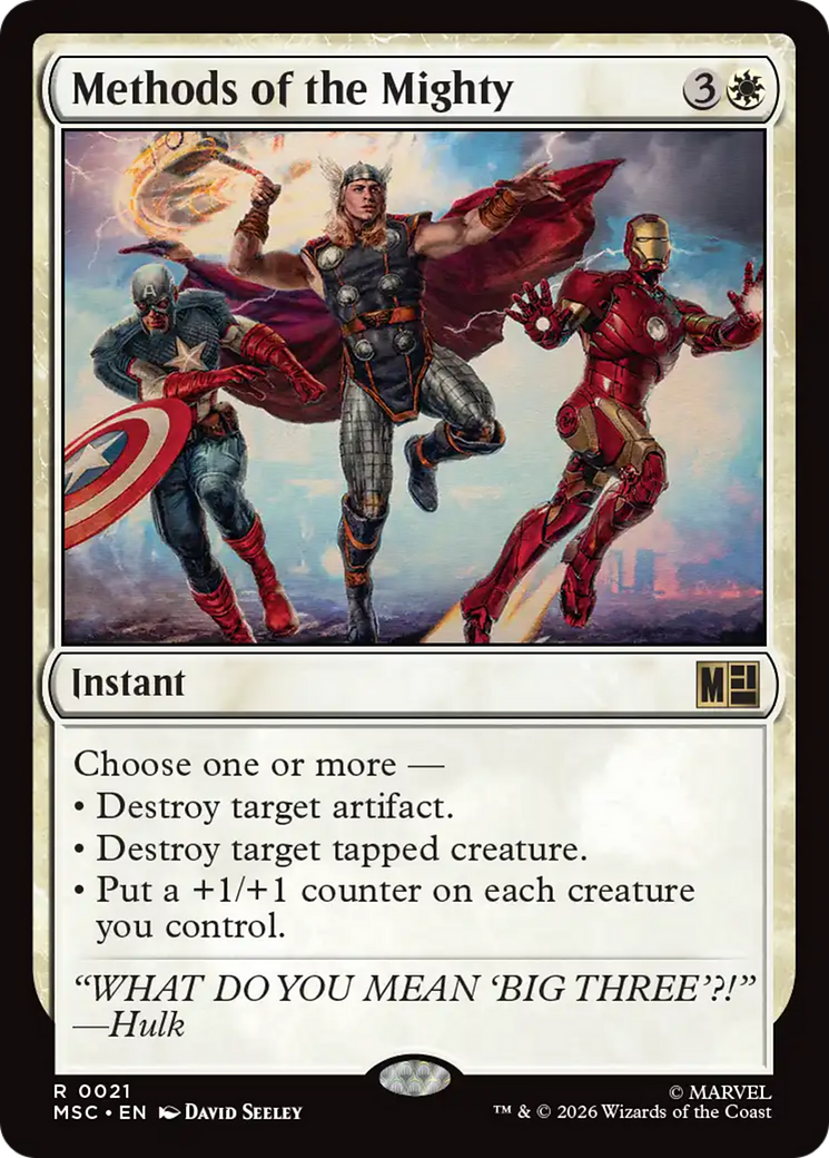 Methods of the Mighty [Marvel Super Heroes Commander] | Anubis Games and Hobby