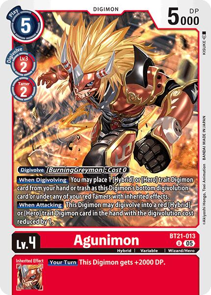 Agunimon [BT21-013] [World Convergence] | Anubis Games and Hobby