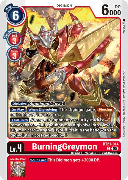 BurningGreymon [BT21-014] [World Convergence] | Anubis Games and Hobby