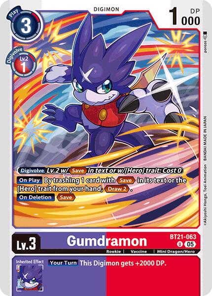 Gumdramon [BT21-063] [World Convergence] | Anubis Games and Hobby
