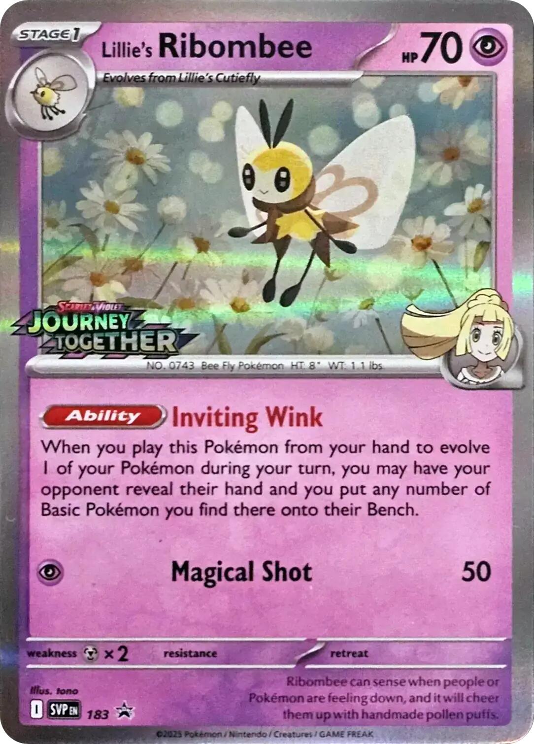 Lillie's Ribombee (183) [Scarlet & Violet: Black Star Promos] | Anubis Games and Hobby