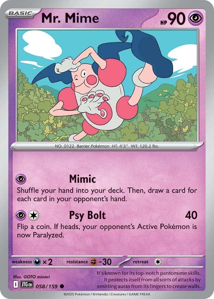 Mr. Mime (058/159) [Scarlet & Violet: Journey Together] | Anubis Games and Hobby