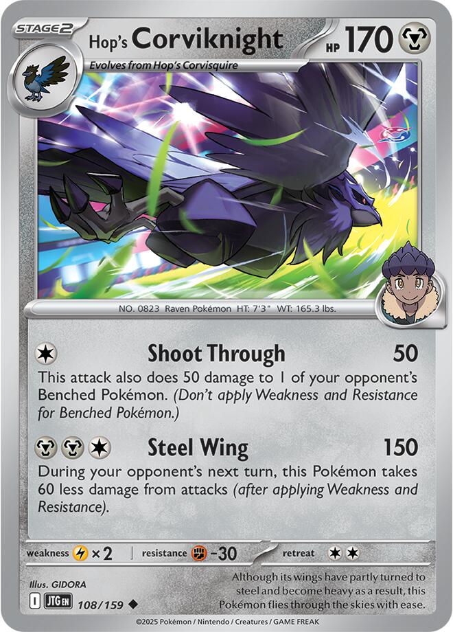 Hop's Corviknight (108/159) [Scarlet & Violet: Journey Together] | Anubis Games and Hobby