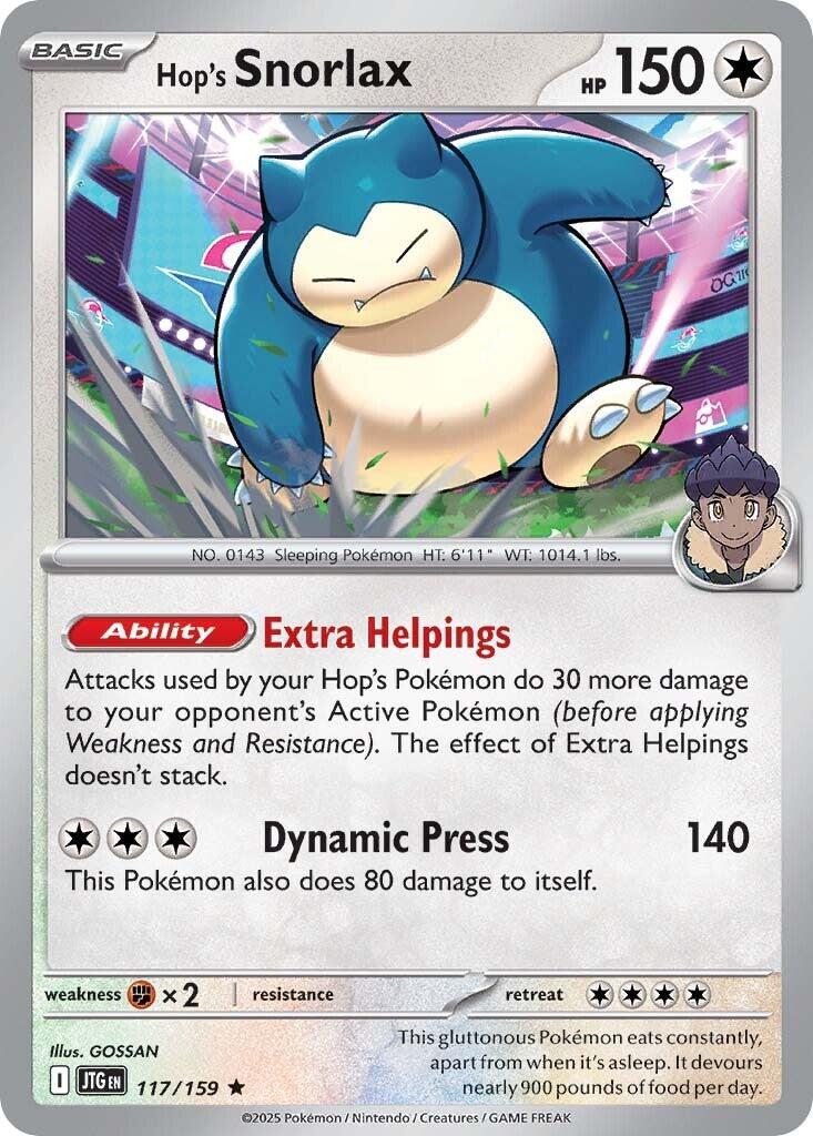 Hop's Snorlax (117/159) [Scarlet & Violet: Journey Together] | Anubis Games and Hobby