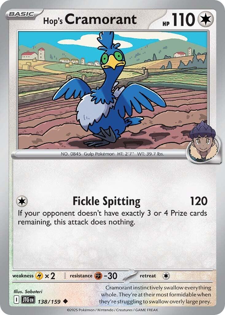 Hop's Cramorant (138/159) [Scarlet & Violet: Journey Together] | Anubis Games and Hobby