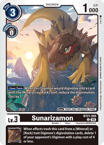 Sunarizamon [BT21-055] [World Convergence] | Anubis Games and Hobby