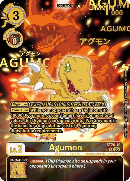 Agumon [ST20-10] (Rare Pull) [Starter Deck: Protector of Light] | Anubis Games and Hobby