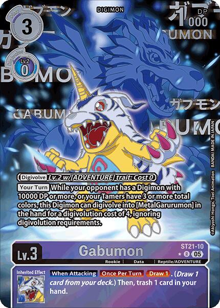 Gabumon [ST21-10] (Rare Pull) [Starter Deck: Hero of Hope] | Anubis Games and Hobby