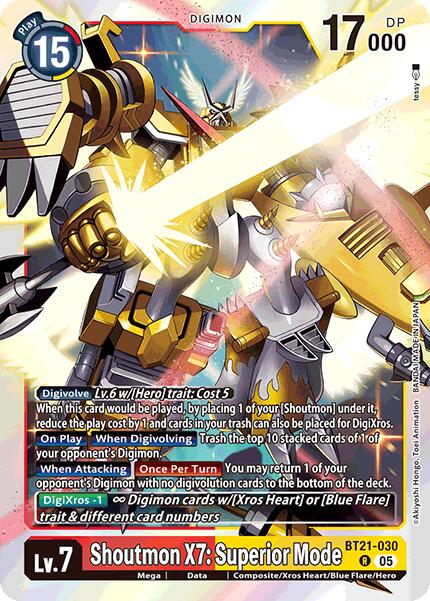 Shoutmon X7: Superior Mode [BT21-030] [World Convergence] | Anubis Games and Hobby