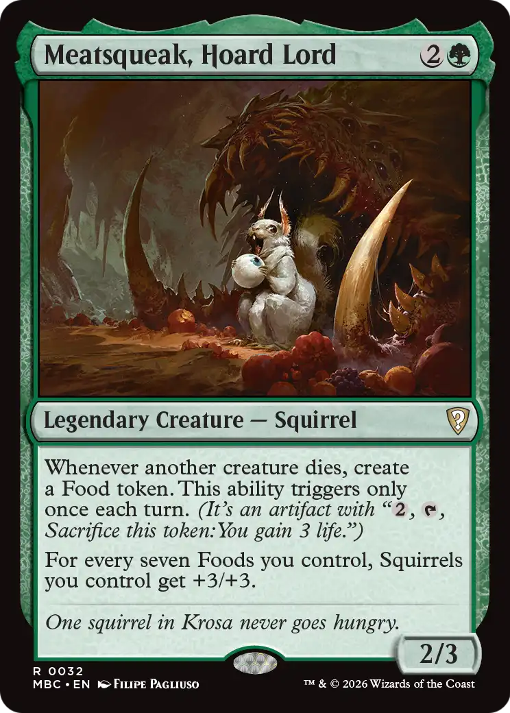 Meatsqueak, Hoard Lord [Mystery Booster: Commander Edition] | Anubis Games and Hobby