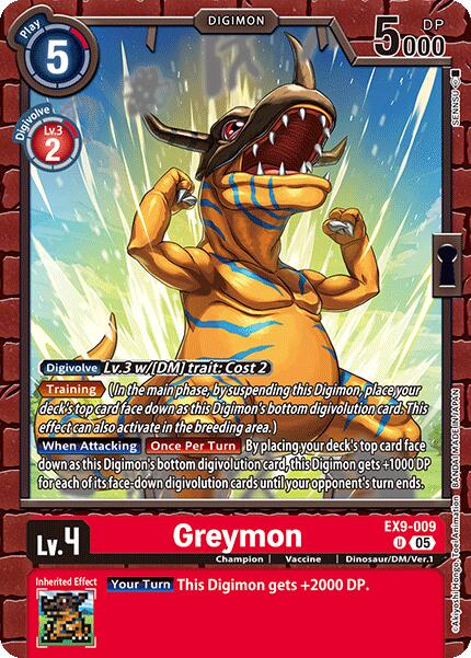 Greymon [EX9-009] [Versus Monsters] | Anubis Games and Hobby