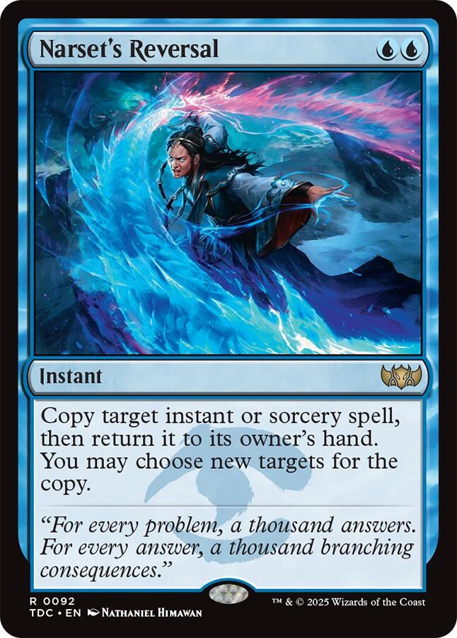 Narset's Reversal [Tarkir: Dragonstorm Commander] | Anubis Games and Hobby