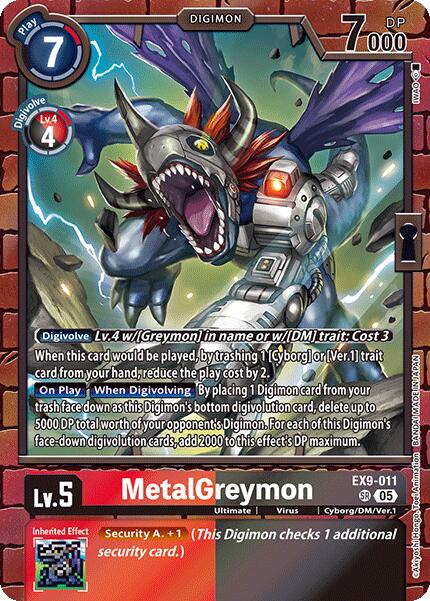 MetalGreymon [EX9-011] [Versus Monsters] | Anubis Games and Hobby