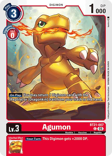 Agumon [BT21-007] [World Convergence] | Anubis Games and Hobby