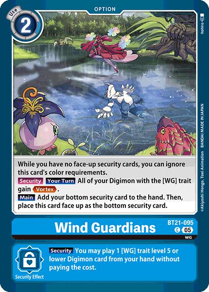 Wind Guardians [BT21-095] [World Convergence] | Anubis Games and Hobby