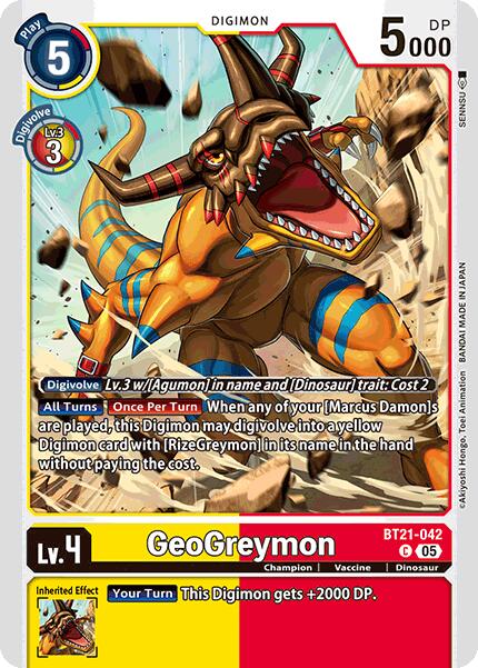 GeoGreymon [BT21-042] [World Convergence] | Anubis Games and Hobby