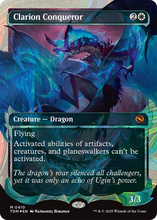 Clarion Conqueror (Showcase) (Halo Foil) [Tarkir: Dragonstorm] | Anubis Games and Hobby