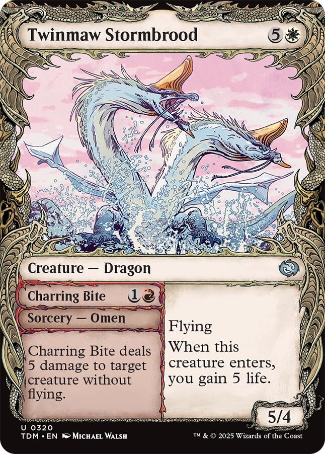 Twinmaw Stormbrood (Showcase) [Tarkir: Dragonstorm] | Anubis Games and Hobby