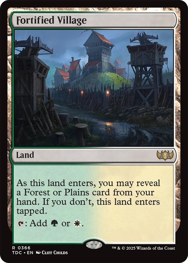 Fortified Village [Tarkir: Dragonstorm Commander] | Anubis Games and Hobby
