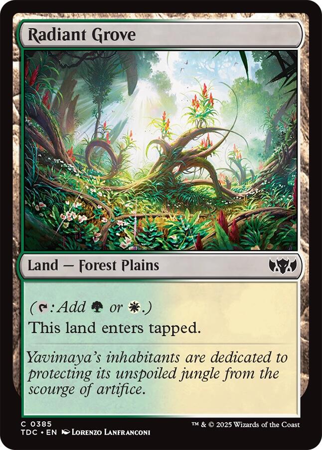 Radiant Grove [Tarkir: Dragonstorm Commander] | Anubis Games and Hobby