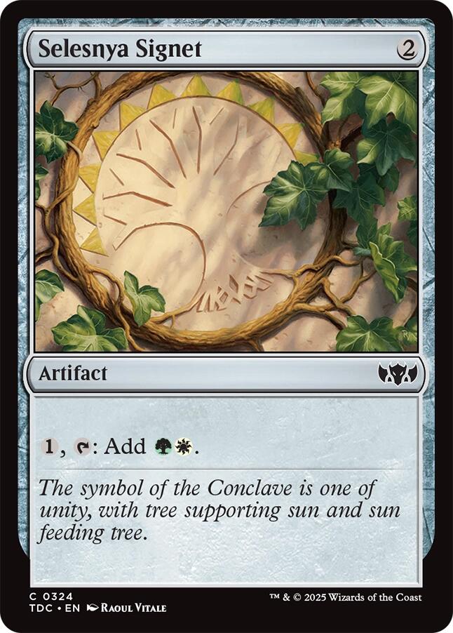 Selesnya Signet [Tarkir: Dragonstorm Commander] | Anubis Games and Hobby