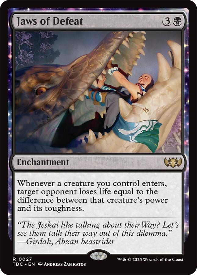 Jaws of Defeat [Tarkir: Dragonstorm Commander] | Anubis Games and Hobby