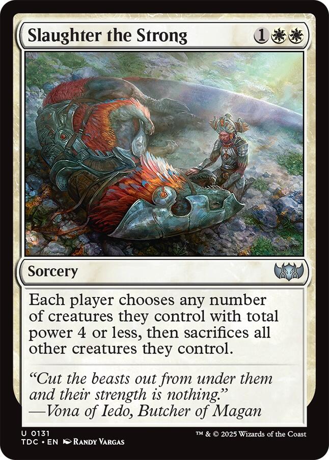 Slaughter the Strong [Tarkir: Dragonstorm Commander] | Anubis Games and Hobby