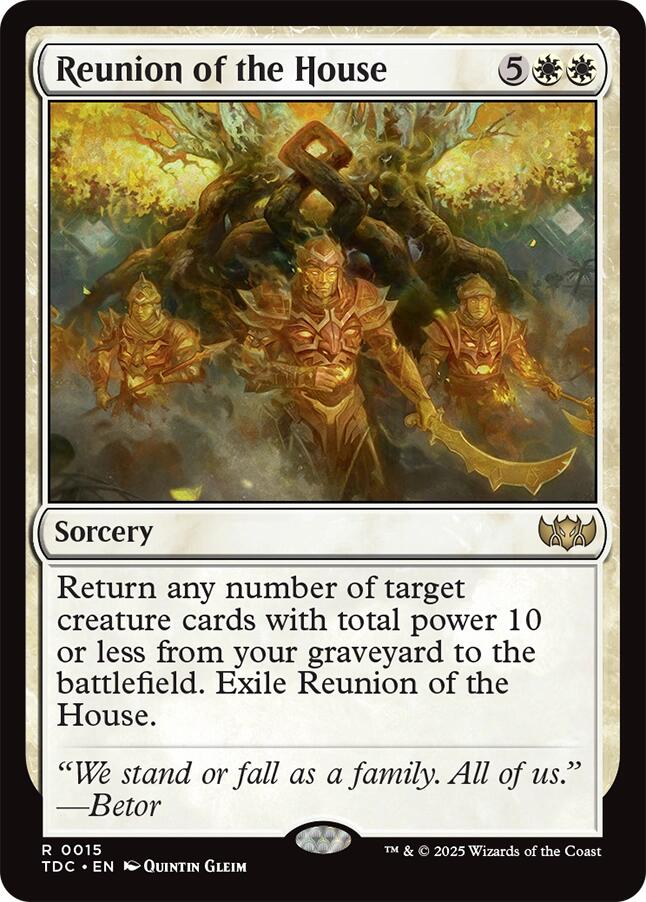 Reunion of the House [Tarkir: Dragonstorm Commander] | Anubis Games and Hobby