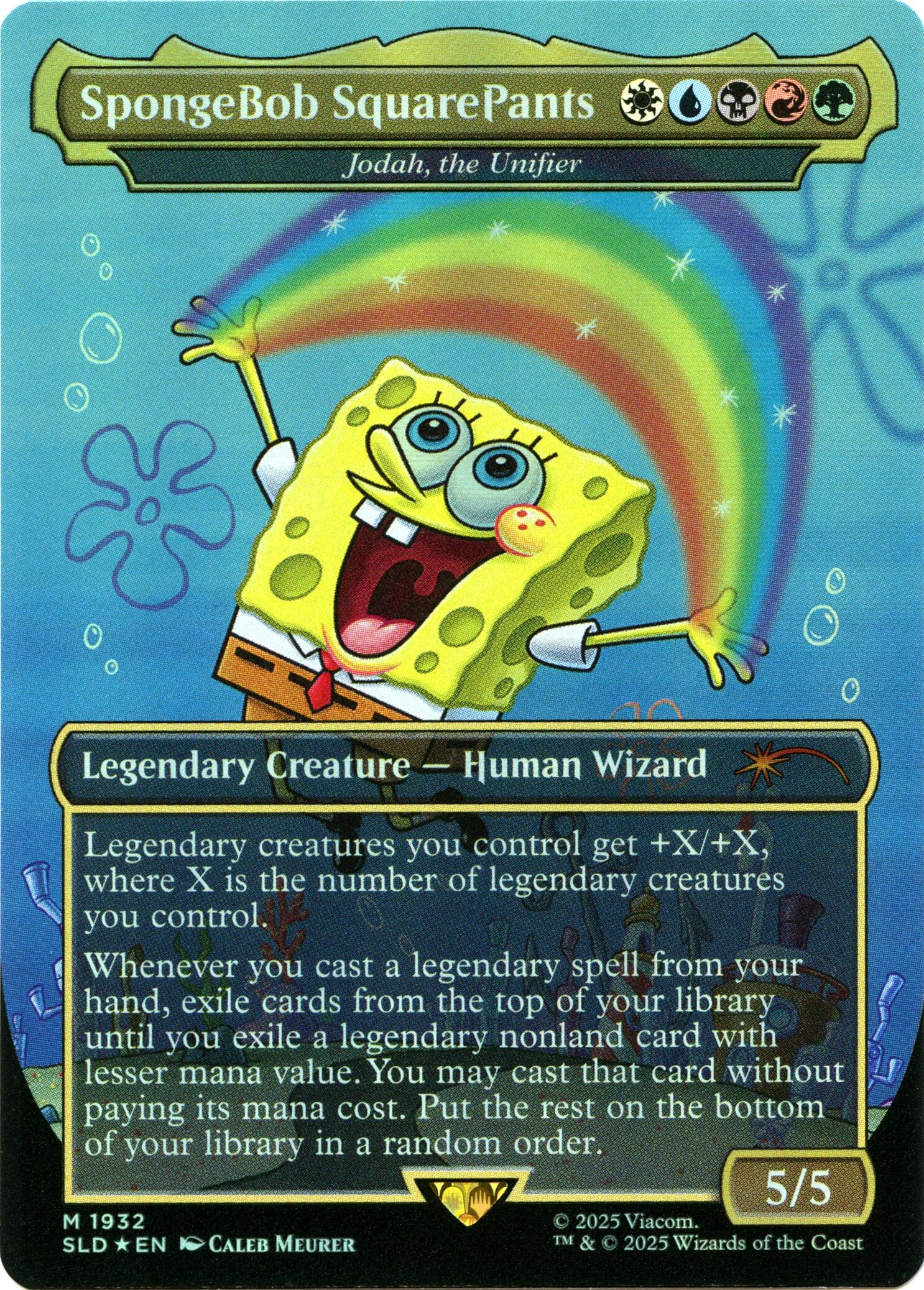 SpongeBob SquarePants - Jodah, the Unifier (Rainbow Foil) [Secret Lair Drop Series] | Anubis Games and Hobby