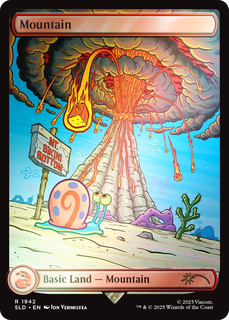 Mountain (1942) (Rainbow Foil) [Secret Lair Drop Series] | Anubis Games and Hobby