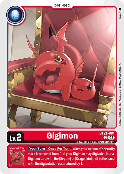 Gigimon [BT21-001] [World Convergence] | Anubis Games and Hobby
