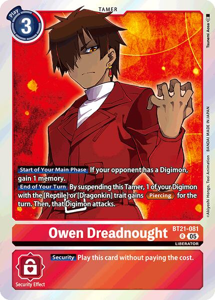 Owen Dreadnought [BT21-081] [World Convergence] | Anubis Games and Hobby