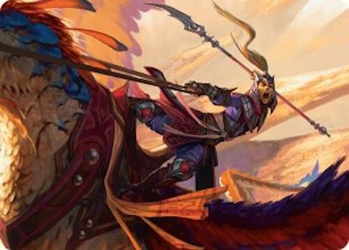 Dragonback Lancer Art Card (3/54) [Tarkir: Dragonstorm Art Series] | Anubis Games and Hobby