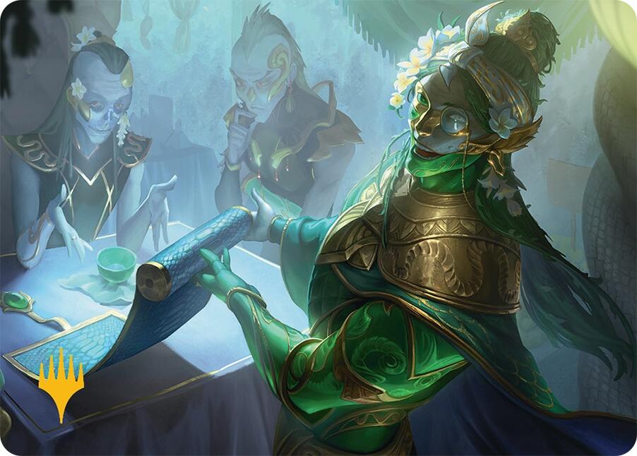 Sibsig Appraiser Art Card (8/54) (Gold-Stamped Signature) [Tarkir: Dragonstorm Art Series] | Anubis Games and Hobby