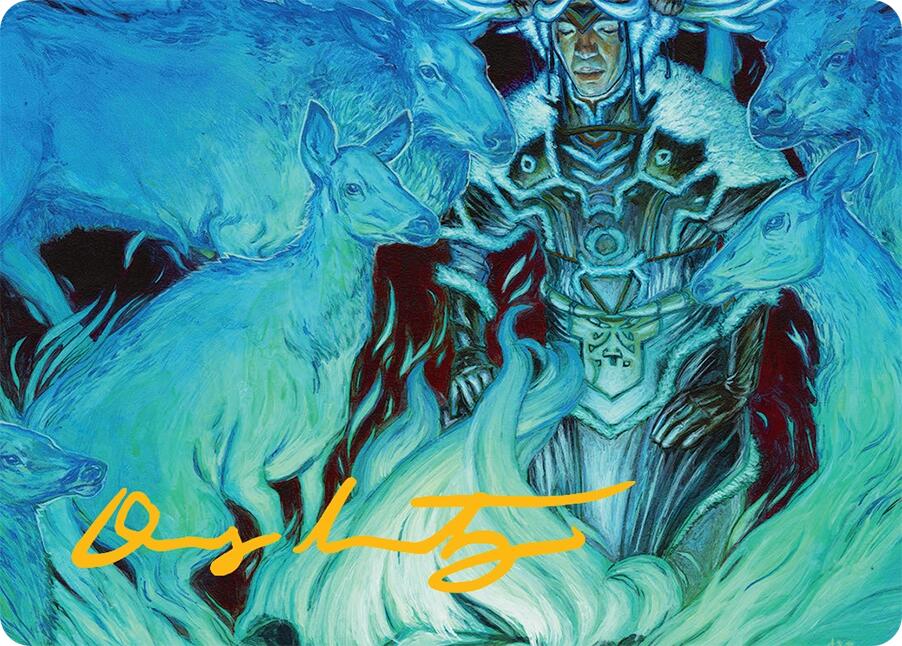 Unending Whisper Art Card (9/54) (Gold-Stamped Signature) [Tarkir: Dragonstorm Art Series] | Anubis Games and Hobby