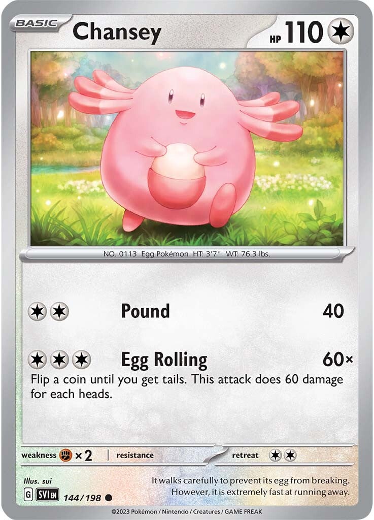 Chansey (144/198) [Scarlet & Violet: Base Set] | Anubis Games and Hobby