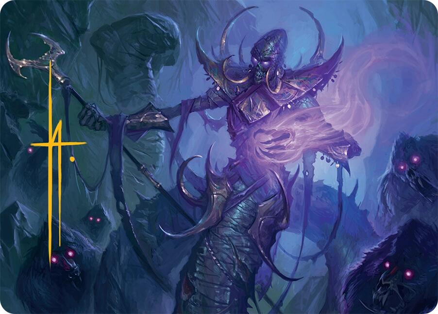 Sidisi, Regent of the Mire Art Card (14/54) (Gold-Stamped Signature) [Tarkir: Dragonstorm Art Series] | Anubis Games and Hobby