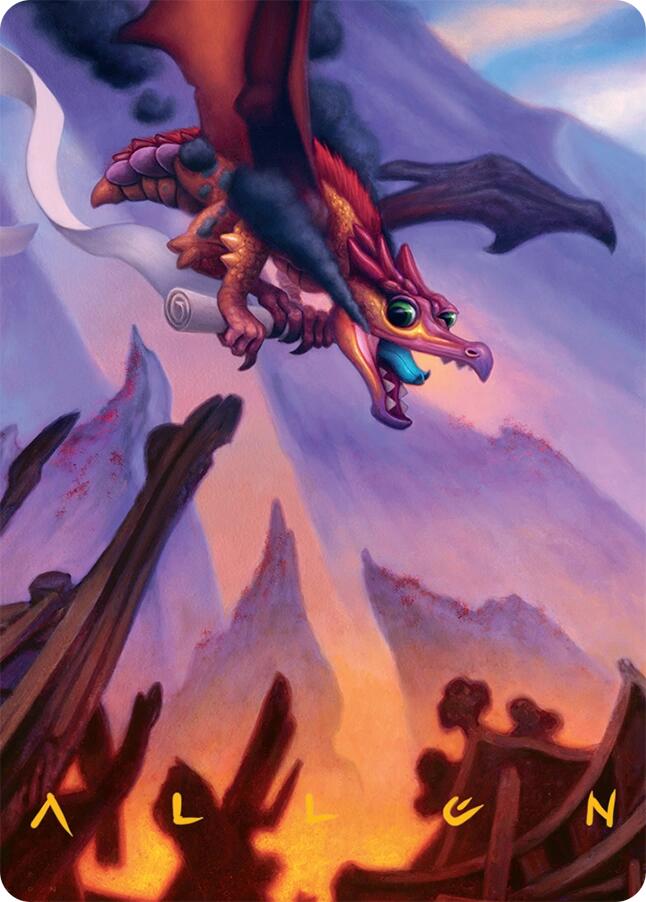 Scavenger Regent Art Card (45/54) (Gold-Stamped Signature) [Tarkir: Dragonstorm Art Series] | Anubis Games and Hobby